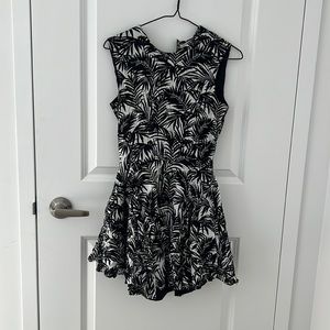 Black and White Flowy dress